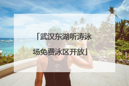 武汉东湖听涛泳场免费泳区开放