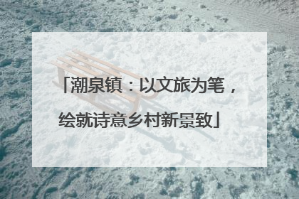潮泉镇：以文旅为笔，绘就诗意乡村新景致
