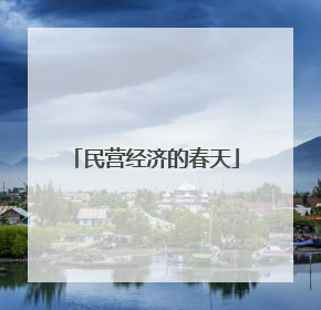民营经济的春天