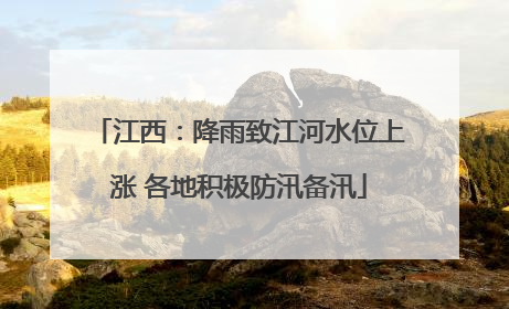 江西：降雨致江河水位上涨 各地积极防汛备汛