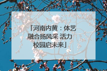 河南内黄：体艺融合扬风采 活力校园启未来