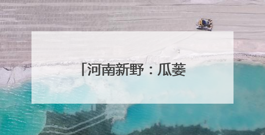 河南新野：瓜蒌藤蔓展新绿，产业振兴正当时