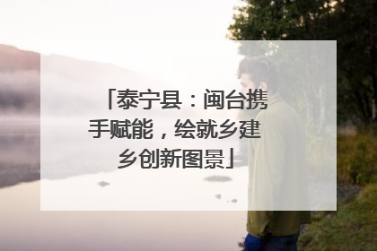 泰宁县：闽台携手赋能，绘就乡建乡创新图景