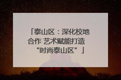 泰山区：深化校地合作 艺术赋能打造“时尚泰山区”
