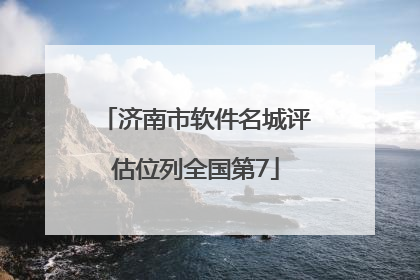 济南市软件名城评估位列全国第7