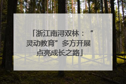 浙江南浔双林：“灵动教育”多方开展 点亮成长之路