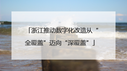 浙江推动数字化改造从“全覆盖”迈向“深覆盖”