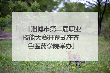淄博市第二届职业技能大赛开幕式在齐鲁医药学院举办