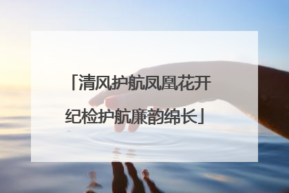 清风护航凤凰花开 纪检护航廉韵绵长