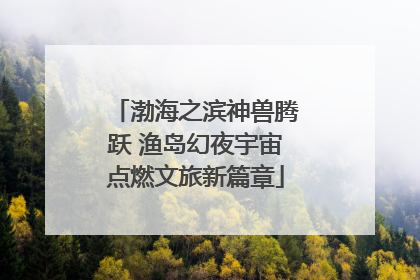 渤海之滨神兽腾跃 渔岛幻夜宇宙点燃文旅新篇章