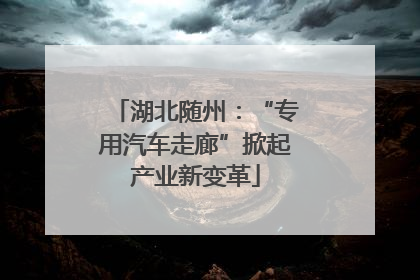 湖北随州：“专用汽车走廊”掀起产业新变革