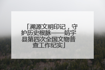 溯源文明印记，守护历史根脉——靖宇县第四次全国文物普查工作纪实
