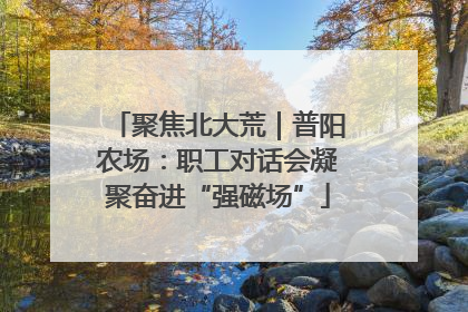 聚焦北大荒｜普阳农场：职工对话会凝聚奋进“强磁场”