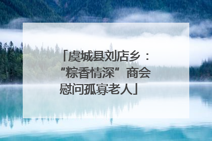 虞城县刘店乡：“粽香情深”商会慰问孤寡老人
