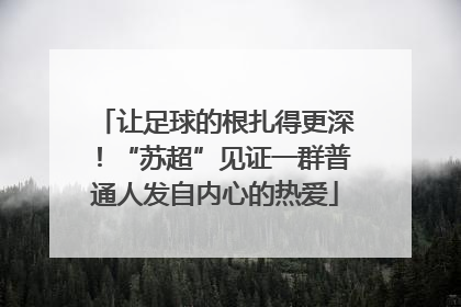让足球的根扎得更深！“苏超”见证一群普通人发自内心的热爱