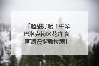 超甜好暖！中华巴洛克街区花卉墙画浪漫指数拉满