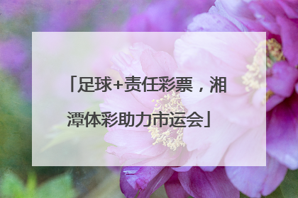 足球+责任彩票，湘潭体彩助力市运会