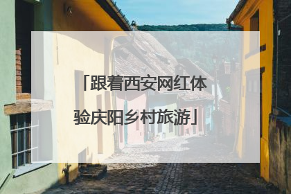 跟着西安网红体验庆阳乡村旅游