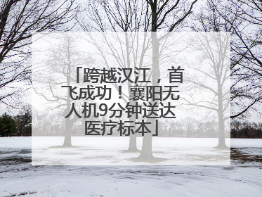 跨越汉江，首飞成功！襄阳无人机9分钟送达医疗标本