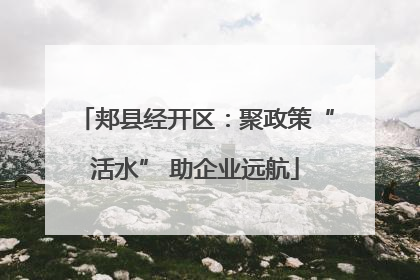 郏县经开区：聚政策“活水” 助企业远航
