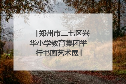 郑州市二七区兴华小学教育集团举行书画艺术展