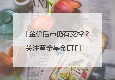 金价后市仍有支撑？关注黄金基金ETF