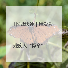 长城快评｜用爱为残疾人“撑伞”