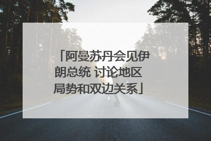 阿曼苏丹会见伊朗总统 讨论地区局势和双边关系
