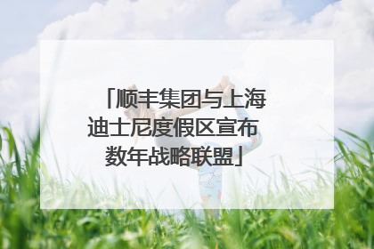 顺丰集团与上海迪士尼度假区宣布数年战略联盟