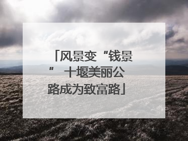 风景变“钱景” 十堰美丽公路成为致富路