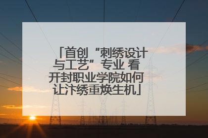 首创“刺绣设计与工艺”专业 看开封职业学院如何让汴绣重焕生机