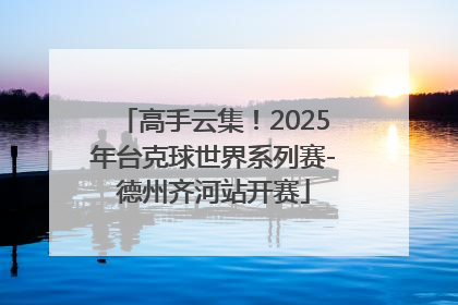 高手云集！2025年台克球世界系列赛-德州齐河站开赛