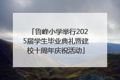 鲁峰小学举行2025届学生毕业典礼暨建校十周年庆祝活动