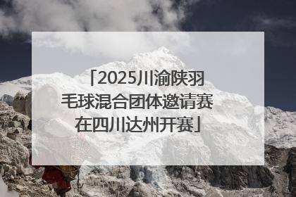 2025川渝陕羽毛球混合团体邀请赛在四川达州开赛
