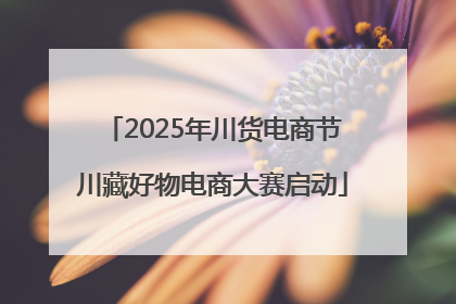 2025年川货电商节川藏好物电商大赛启动