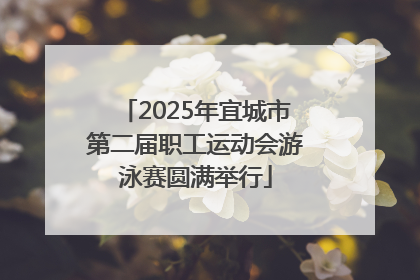 2025年宜城市第二届职工运动会游泳赛圆满举行