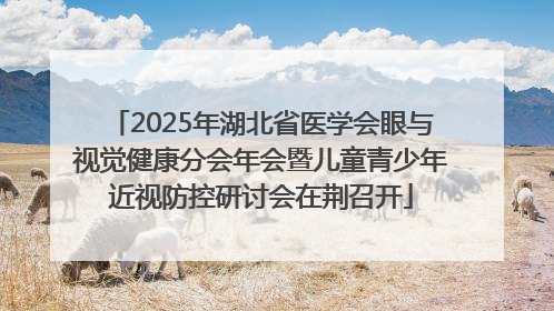 2025年湖北省医学会眼与视觉健康分会年会暨儿童青少年近视防控研讨会在荆召开
