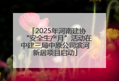 2025年河南建协“安全生产月”活动在中建三局中原公司滨河新居项目启动
