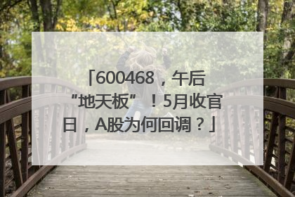 600468，午后“地天板”！5月收官日，A股为何回调？
