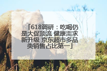 618调研：吃喝仍是大促顶流 健康需求新升级 京东超市多品类销售占比第一