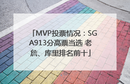 MVP投票情况：SGA913分高票当选 老詹、库里排名前十